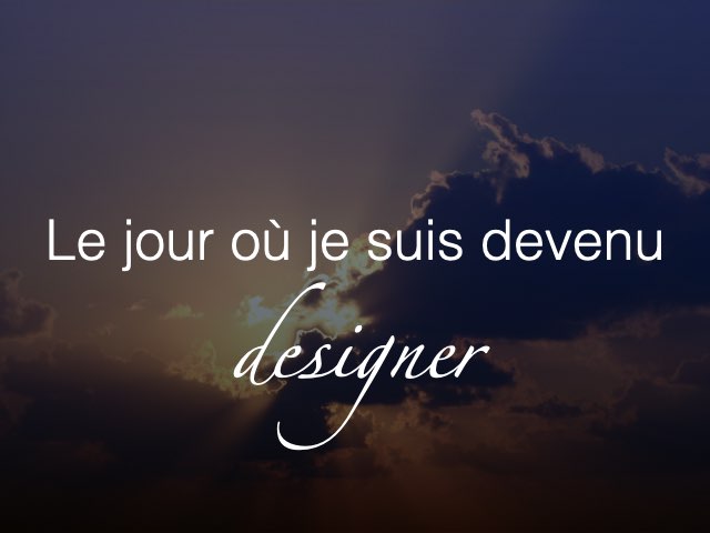 Le mot designer dans une typographie manuelle