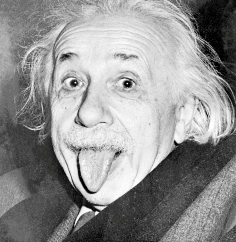 Einstein tirant la langue